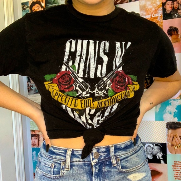 Garage Tops - Oversized Guns&Roses Band Tee